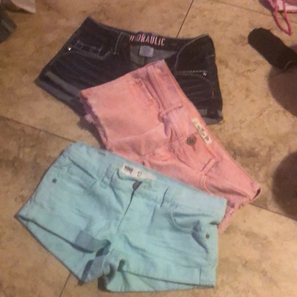 3 pairs of shorts